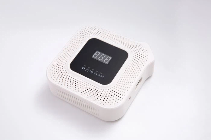 Paparan LCD Gabungan 2 dalam 1 Home Co Dan Pengesan Gas Metana Dengan Input Kabel Boleh Palam
